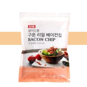 구운 리얼 베이컨칩 500g, 1개 토핑 베이글 샐러드 크럼블 조각 볶음밥 크런치 선인