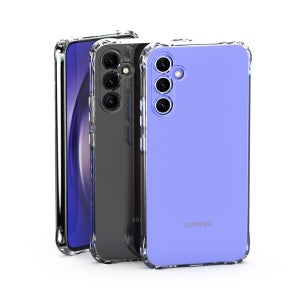 1+1 변색방지 슈퍼 에어쿠션 투명 젤리 케이스 클리어, 갤럭시A71