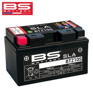 BS배터리(비에스배터리) BTZ10S 12V 9Ah (YTZ10S) 포르자 ADV350 UHR125/150 CB650F TMAX(08-11) MT-07 MT-09 R1(04-14)
