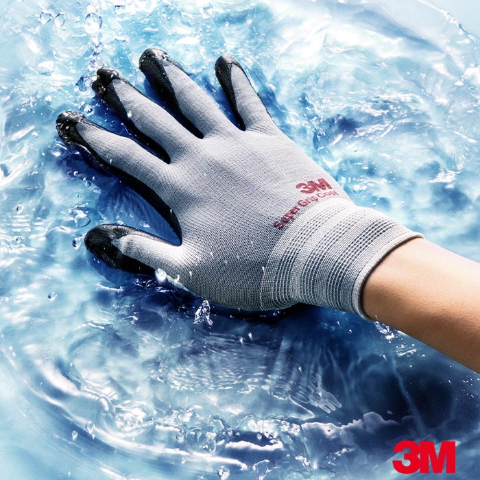 3M 슈퍼그립 쿨 그레이 안전장갑 냉감소재 S M L