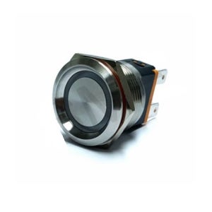 LB22C-P20F-E 22파이 LED 3색 PUSH타입 방수메탈스위치 15A