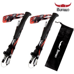 버팔로 퍼스트 5단 폴딩 등산스틱 7075 2개세트 케이스포함 접이식 경량 트레킹폴