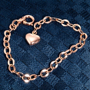 14K 18K 로맨틱할로우(L) 팔찌 데일리 하트참