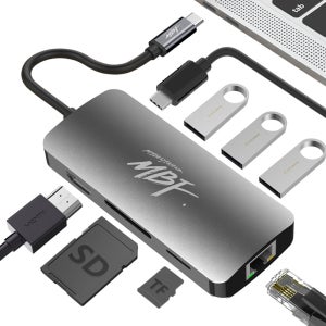 C타입 멀티허브 8포트 맥북젠더 노트북 허브 MBF-UC8IN1AC