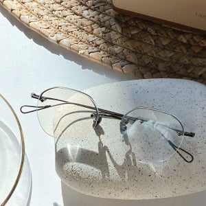 로렌스폴 범피 BUMPY C03 그레이 베타티타늄 반무테 다각형 안경테