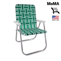 론체어 클래식 Green and White Stripe 피크닉의자 Lawn Chair USA