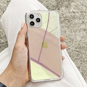 아이폰12프로맥스 미러 케이스 범퍼 거울 젤리 슬림 투명 심플 핸드폰 화려한 예쁜