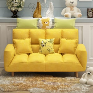 좌식 베드형 2인 소파 쇼파북유럽 더블 트리플 발코니 레저 접이식 등받이 누워-12889