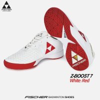 FISCHER 피셔 배드민턴 실내 운동화 Z-BOOST 7 화이트/레드