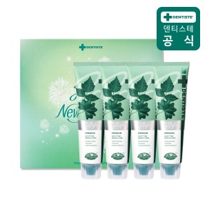 덴티스테 치약 4P 선물세트 플러스화이트 프로100g 설 명절선물 집들이선물 생일선물