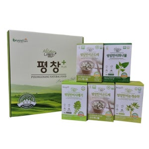 국산 강원도 평창 말린 한끼 나물 선물세트 건 곤드레, 시래기, 취나물, 눈개승마
