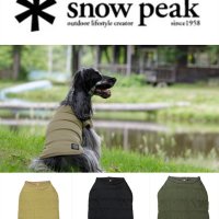 Snow Peak 스노우피크 애견 조끼 패딩 점퍼 아웃도어 강아지 고양이 감성 캠핑