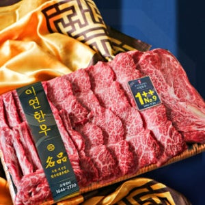 이연한우 마장동 한우 선물세트 투뿔 구이용 소고기 모듬 추석 설날 명절 1++별세트 1kg