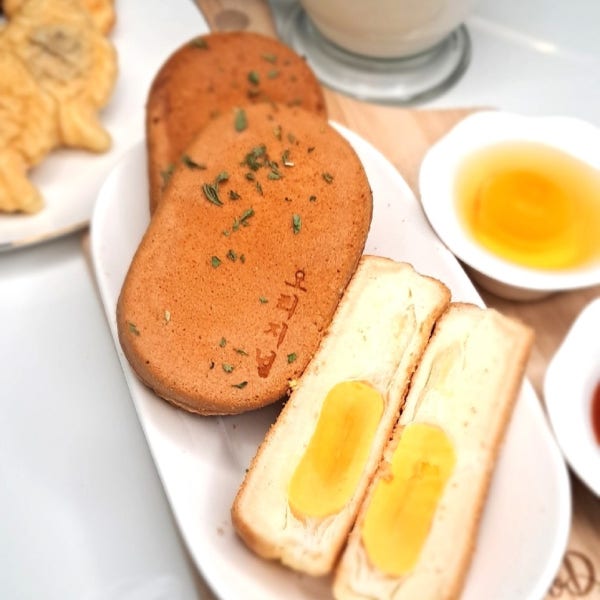 [4개+4개] 수제 직화 계란빵 촉촉하고 부드러운 80g 고단백 선물셋트 총 8개입 택배