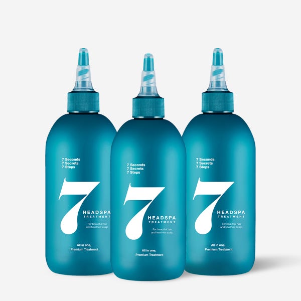 (슈퍼적립) 헤드스파7 대용량 극손상 탈모완화 파란눈 헤어트리트먼트 300ml x 3개