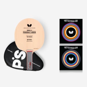 버터플라이 탁구라켓 프리모라츠 카본 + 테너지 05 64 ST(일자형) 러버조합