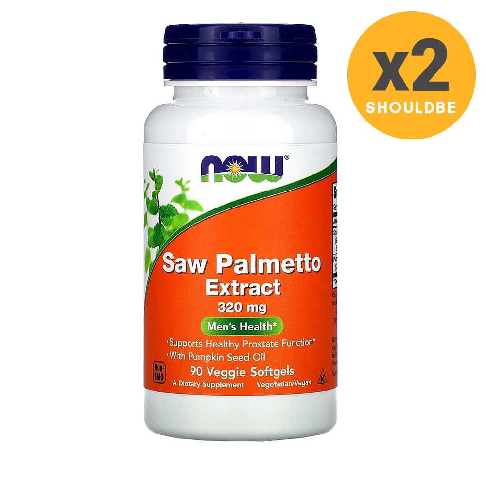 Now Foods 쏘팔메토 Saw Palmetto Extract 320mg 90정