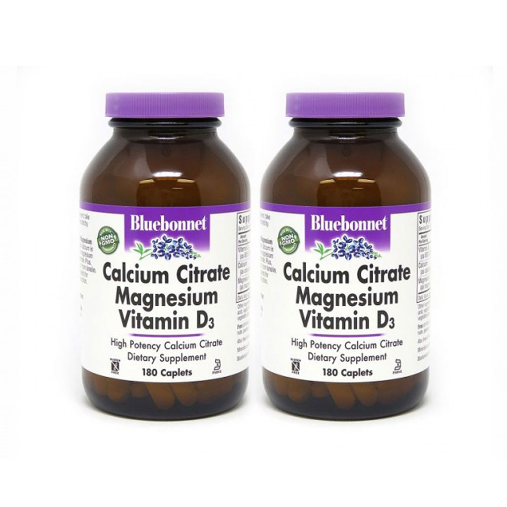 블루보넷 구연산 칼슘 마그네슘 비타민D3 180정 2병세트