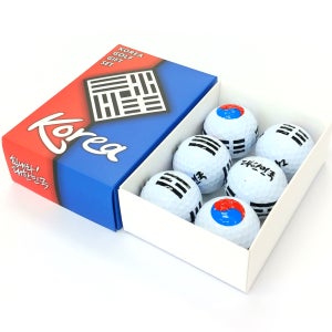 대한골프만세 대한민국 골프공 6개 세트, 골프공 선물, 홀인원 기념, 볼마커, 판촉용품,