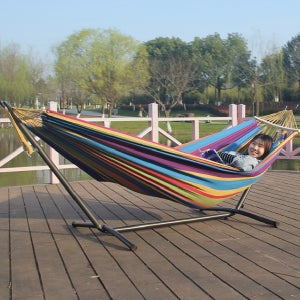 침실 캠핑용 해먹 흔들 침대 야외 그물 다용도 해먹