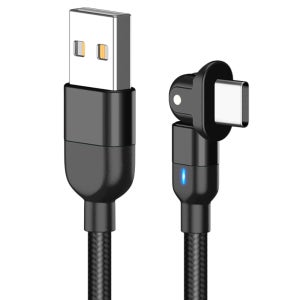 TMGS 180도 회전 게이밍 고속충전케이블 2m USB to C타입 QC3.0지원