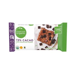 Simple Truth 다크 초콜릿 청크 72% 카카오 283g 4팩 심플리 트루스 오가닉 Organic Dark Chocolate Chunk