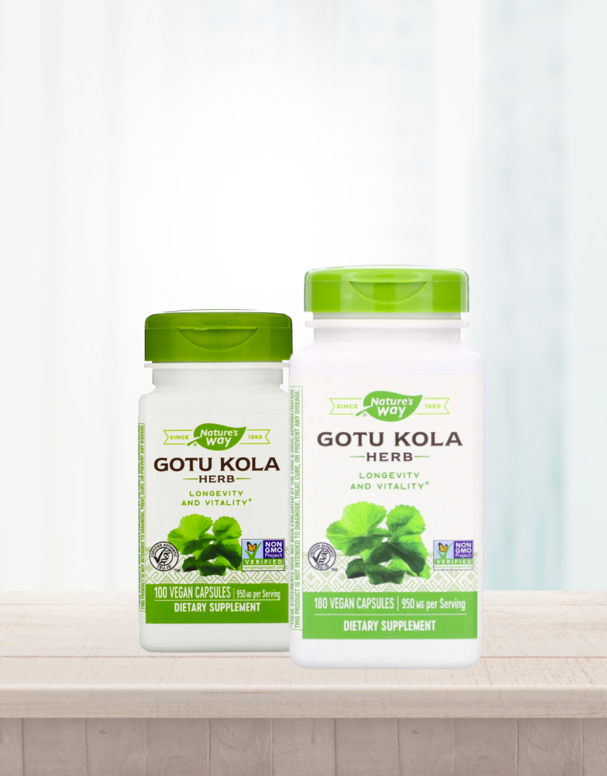 <b>네이쳐스웨이</b> 고투콜라 허브병풀 950mg 100 / 180 캡슐