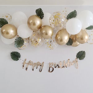 파티아일랜드 벌룬클라우드 풍선 몬스테라 가랜드 파티용품 생일