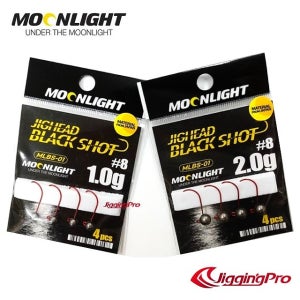 문라이트 텅스텐 지그헤드 블랙샷 0.8g - 10호 - (4개입) / 볼락 락피쉬
