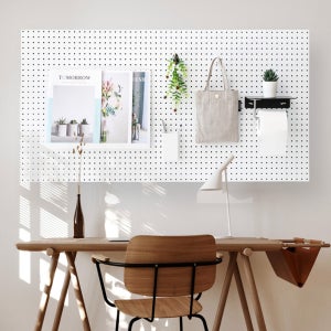 인테리어 타공판 책상 철제 보드 600x1300 악세사리 제작