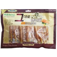 헬로도기 웰빙 그대로연어살 연어껌말이 400g