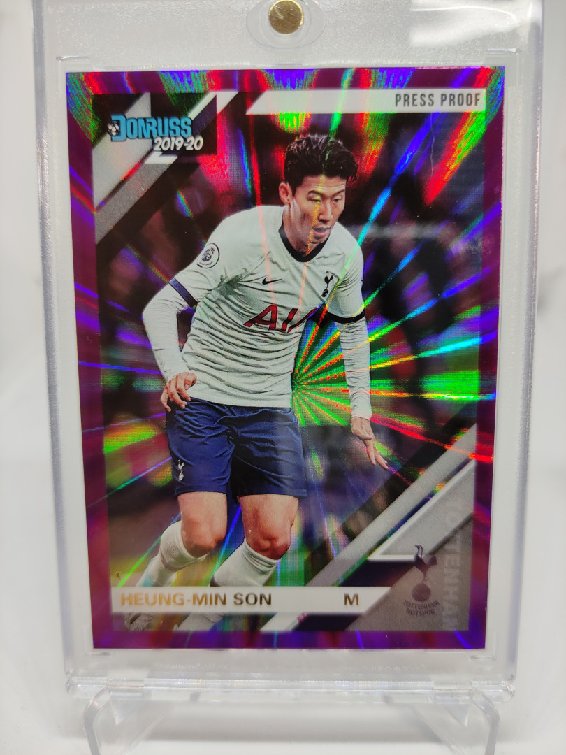 2019 Chronicles Donruss 손흥민 PURPLE Press Proof 축구 EPL 카드