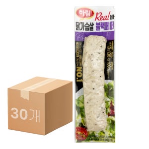 하림 닭가슴살 리얼바 블랙페퍼 70g Real바 30개