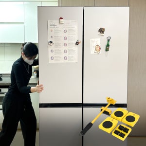 쓸모있는남자 만능 지렛대 무거운 가구 옮기기 가구이동 바퀴 냉장고 피아노 세탁기 짐 노랑이