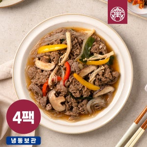 [한촌설렁탕] 서울식 양념 소불고기 전골 밀키트 고기 반찬 500g, 4개