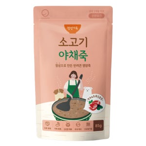 정성가득 소고기 야채죽 85g 반려견 영양죽 국내산 보양식