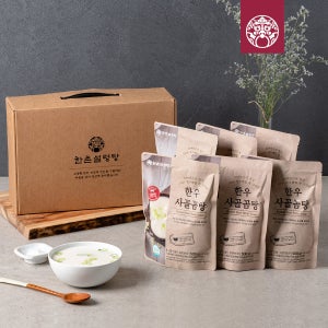 [한촌설렁탕] 한우사골곰탕(500g) 6팩 선물세트 곰국 국물 명절 보양 선물 떡국 육수