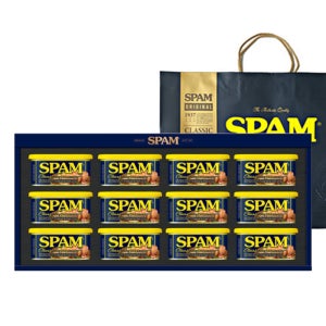 스팸 6호 CJ 통조림 햄 12개입 명절 추석 설날선물세트 쇼핑백포함