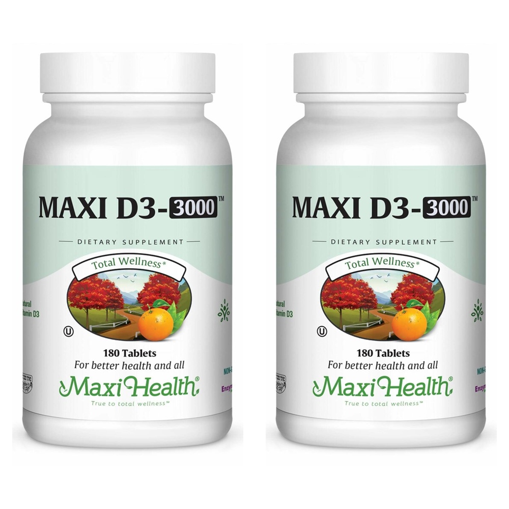 Maxi Health MAXI D3 3000 미국 맥시헬스 <b>비타민 D3</b> 180정 2팩