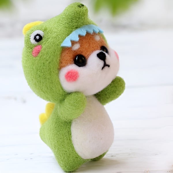 양모펠트 니들펠트 DIY 만들기 공예 세트 키트 티라노 시바