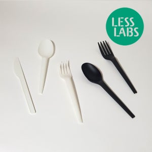 친환경 생분해 포크 스푼 숟가락 나이프 일회용 커트러리 옥수수 CPLA (100개)