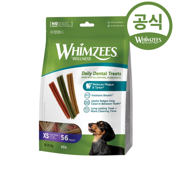 윔지스 천연덴탈껌 강아지껌 치석 입냄새제거 덴탈껌 개껌 밸류백