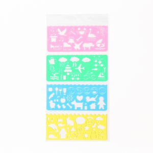 모양자 4개세트 도형자 모형자 템플릿자