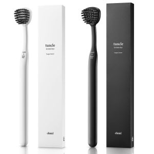 크리니엘 혀클리너브러쉬 바이오플라스틱, 2개, 브라이트화이트&차콜그레이