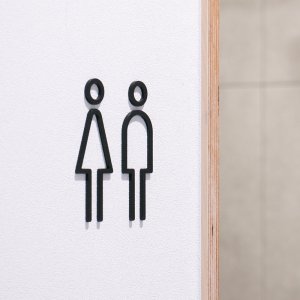 화장실 입체 사인 남자 여자 장애인 표지판 픽토그램 표시 블랙 화이트 아크릴 스카시 간판