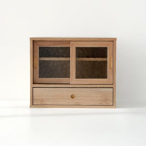 MUNIE 미니수납장 2문 D형 485x200x395mm, 2단, 캄포어베니어 4005.4682