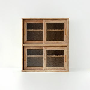 MUNIE 미니수납장 4문 485x200x550mm, 2단, 캄포어베니어 3772.6238
