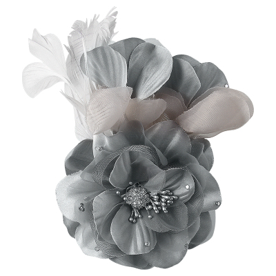 코르사주 코사지 브로치 맞춤 제작 고급 깃털 장식 꽃 연회 오픈 여 프로복 핀