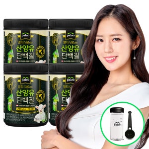 [슈퍼적립] 팔레오 멀티 산양유 단백질 저당 초유칼슘 배합 프로틴쉐이크 미숫가루맛 240g, 4개