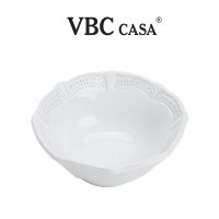 이태리 VBC 까사 인칸토 레이스 밥공기 그릇 13cm 앤틱한 디자인 깔끔한 밥그릇